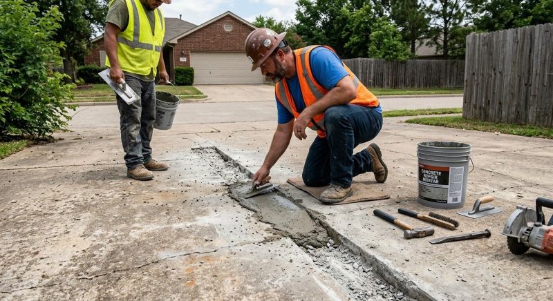 Chipped Concrete Repair in Corpus Christi, TX