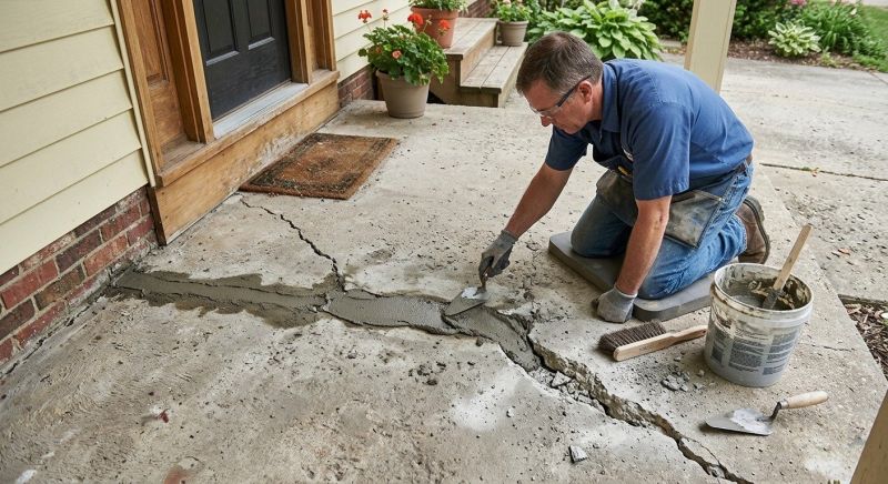 Cracked Concrete Repair in Des Moines, IA